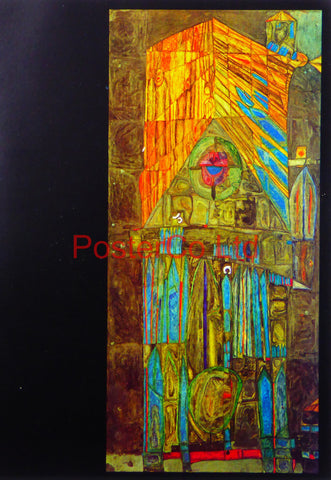 Hundert Wasser 'Cathedral' - Framed Picture - 16"H x 12"W
