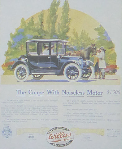 The Coupe with noiseless motor The Willys Overland Company