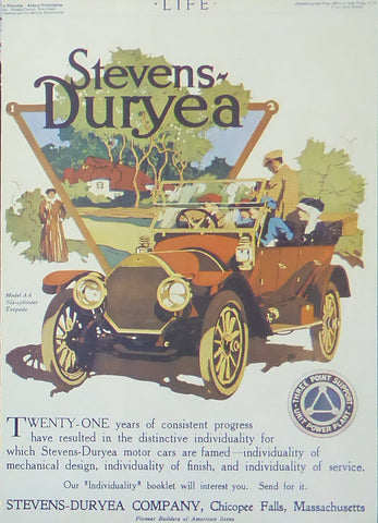 Stevens Duryea Model AA 6 cylinder Torpedo