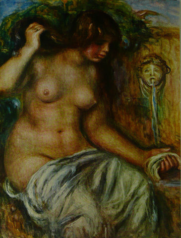 Woman at the Fountain Renoir