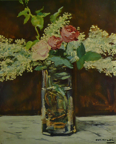 White Lilacs and Roses Manet