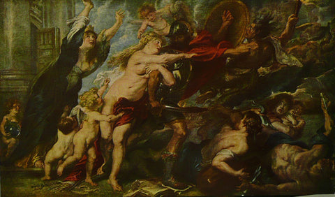 ALLEGORY Of The Outbreak of War   Rubens 