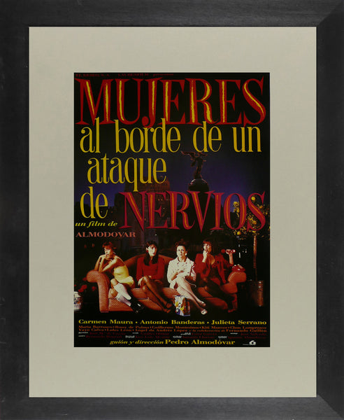 Women on the Verge of a Nervous Breakdown - Antonio Banderas (Spanish) - Movie Poster Framed Picture 11"x14"
