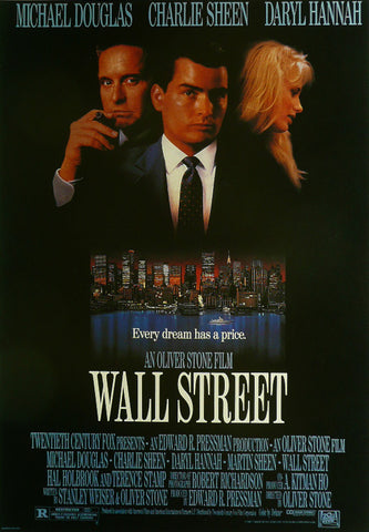 Wall Street Michael Douglas / Charlie Sheen Movie Poster 