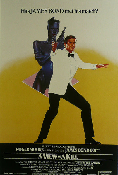 A View to a Kill (James Bond) Roger Moore Movie Poster 