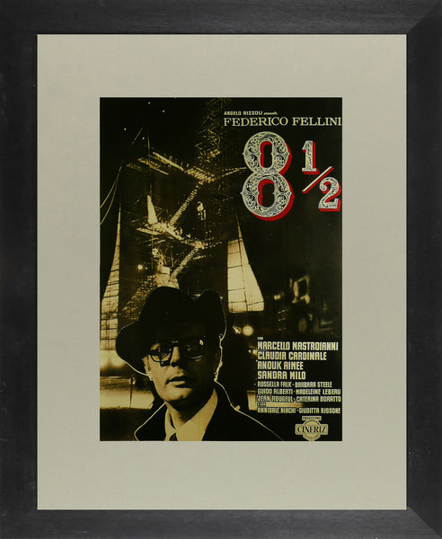 8-1/2---Marcello-Mastroianni--/-Claudia-Cardinale---Movie-Poster