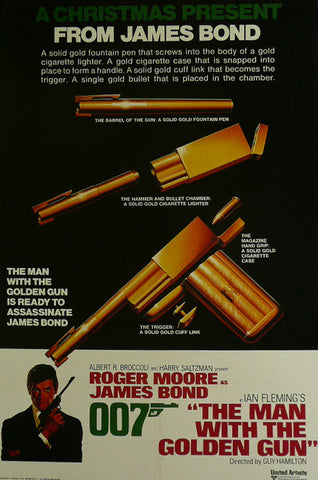 The Man with the Golden Gun Roger Moore Movie Poster 