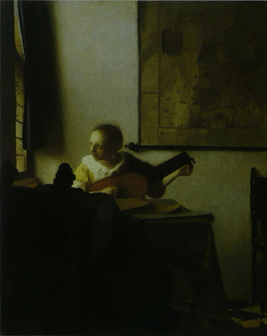 Woman with a lute Vermeer