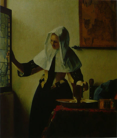 Young woman with a jug Vermeer