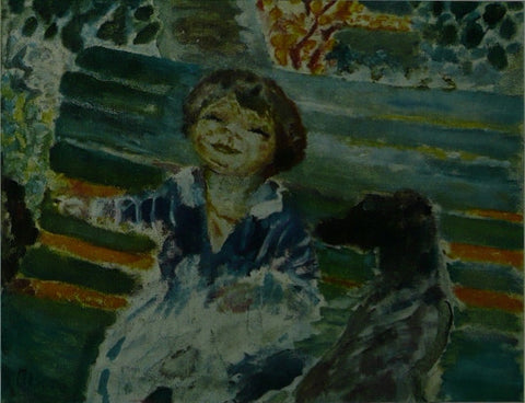 Little Girl with Dog 1929 32 Bonnard 