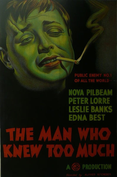 The Man who knew too Much Nova Pilbeam / Peter Lorre Movie Poster