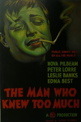 The Man who knew too Much Nova Pilbeam / Peter Lorre Movie Poster