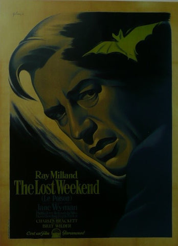 The Lost Weekend Ray Milland Movie Poster