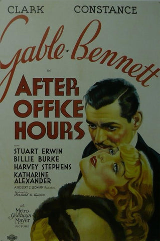 After Office Hours Clark Gable Movie Poster Framed Picture