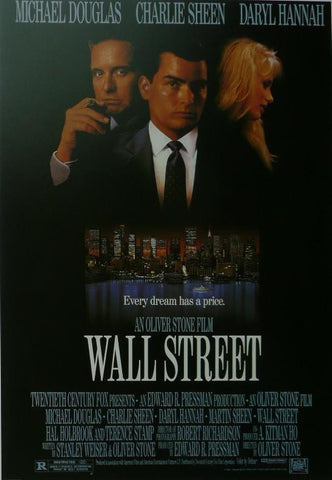 Wall Street (2) Michael Douglas / Charlie Sheen Movie Poster Picture