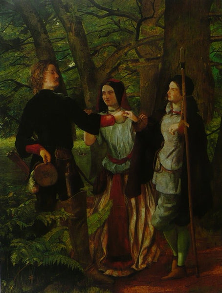 A scene (the Mock Marriage of Orlando and Rosalind) from As you Like It Walter Howell Deverell 