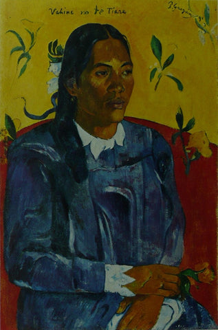 Woman with a Flower (Vahine no te Taize) Gauguin