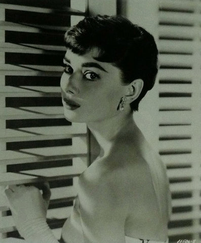 Audrey Hepburn by Window Blinds Sabrina 