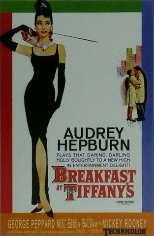 Audrey Hepburn Breakfast at Tiffany's Movie Poster