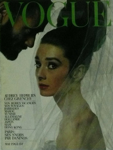 Audrey Hepburn Vogue Cover Art 