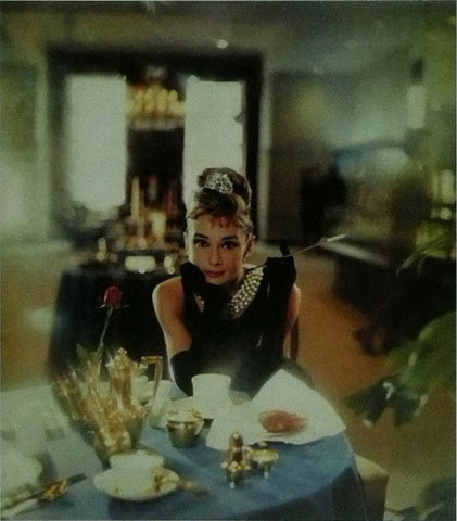 Audrey Hepburn Breakfast at Tiffany's scene 