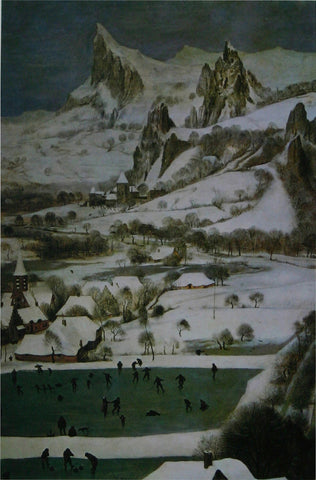 Details from 'Hunters in the Snow (January)' Bruegel