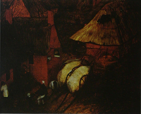 Detail from 'The Gloomy Day' (February) (1)  Bruegel
