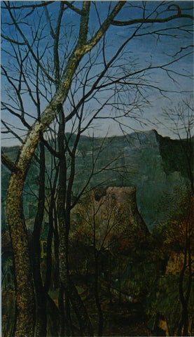 Details from 'The Return of the Herd' (November) Bruegel