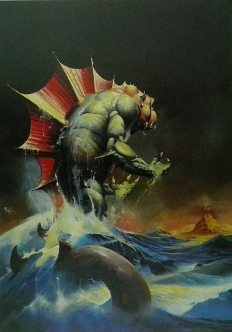 Fantasy (Sea Beast) In the Style of Fighting Fantasy 