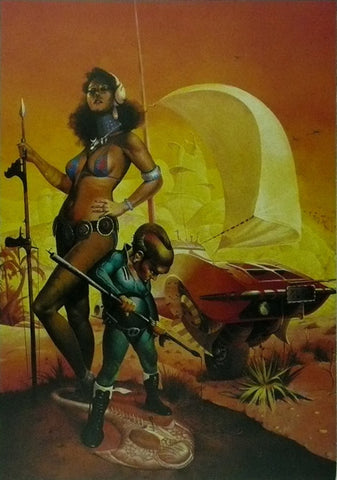 Fantasy Sci Fi (Sand Sailors) In the Style of Fighting Fantasy 