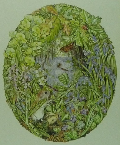 Spring Woodland (Mouse and Butterfly) 