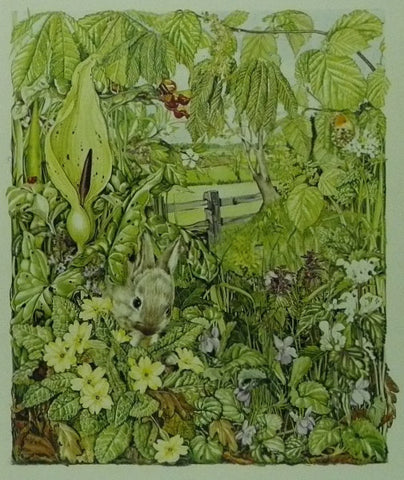 Spring Wayside (Rabbit and Hedgerow) 