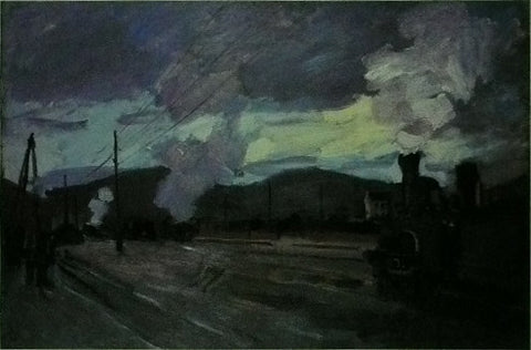The Station at Argenteuil (1872)  Oscar Claude Monet