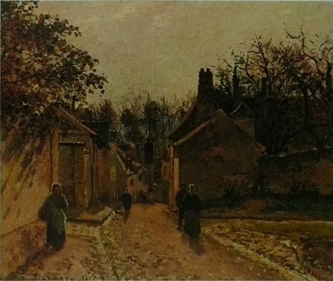 A Village Street Louveciennes (1871) Camille Pissarro