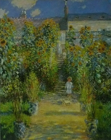 The Artist's Garden at Vetheuil (1880) Oscar Claude Monet