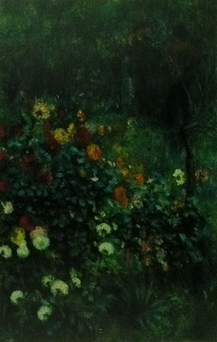 The Dahlias ( Garden in the rue Cortot, Montmartre) (1876) Pierre Auguste Renoir