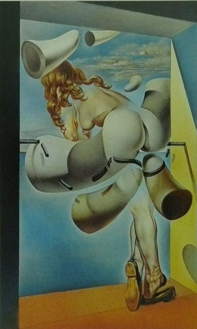 Young Virgin autosodomised by her own chastity (1954) Salvador Dali
