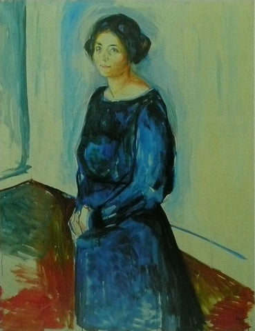 Woman in Blue (Frau Barth) (1921) Munch