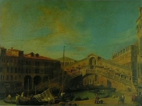 Grand Canal Rialto Bridge (1) Canaletto