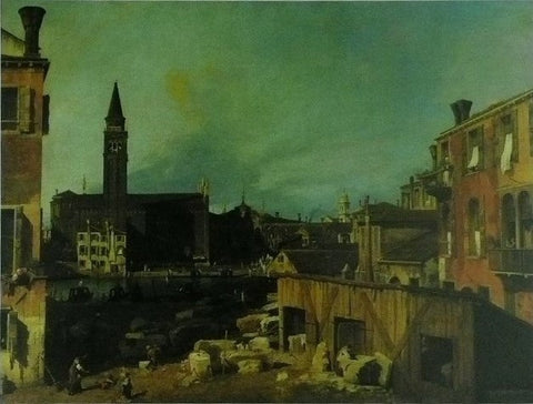The Stonemason's Yard Canaletto