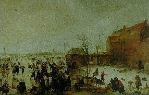 A scene on ice near a town Hendrick Avercamp