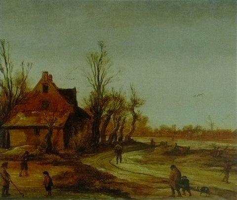A winter landscape Esaias van de Velde
