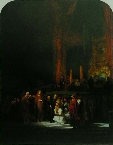 Christ and the woman taken in Adultery Rembrandt van Rijn