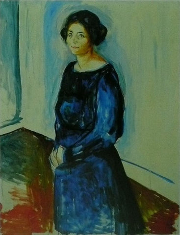 Woman in Blue (Frau Barth) (1) Munch