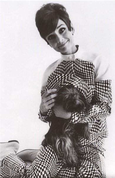 Audrey Hepburn with dog