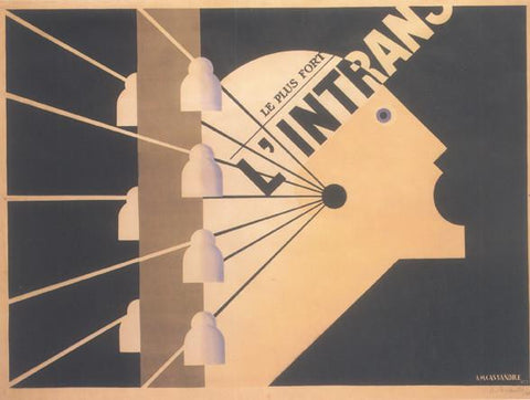 L'Intransigeant 1925 Cassandre (Art Deco Advert)