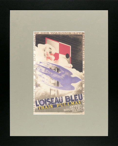 L'Oiseau Bleu Train Pulman 1929 Cassandre (Art Deco Advert)