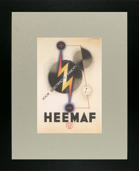 Heemaf voor electrische kracht 1930 Cassandre (Art Deco Advert)