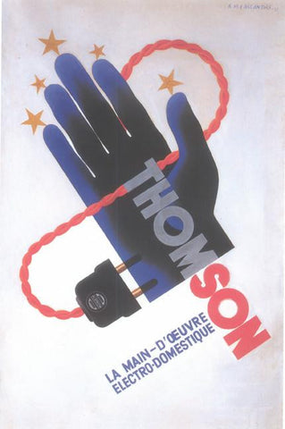 Thomson Electro Domestique 1931 Cassandre (Art Deco Advert)