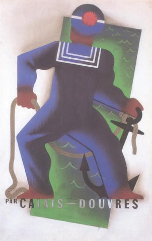 Par Calais Douvres 1931 Cassandre (Art Deco Advert)